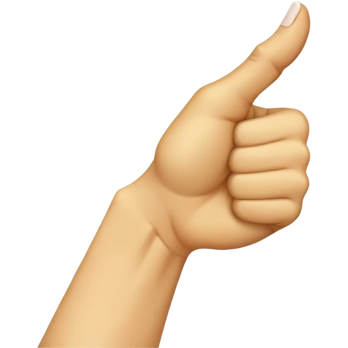 ASL Alphabet “A” Emoji represents the American Sign Language letter “A”. The hand is shown in a closed fist, with the thumb resting on the side of the fist. This is the standard ASL representation of the letter “A” emoji