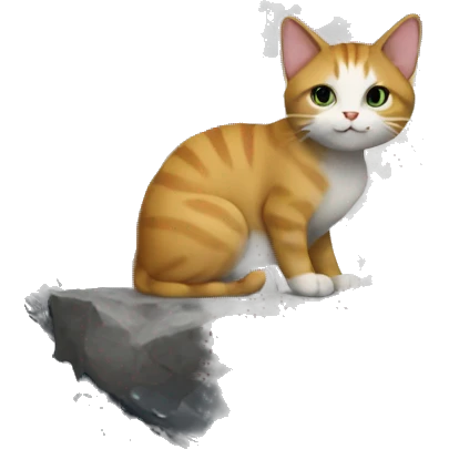 Cat on moon emoji