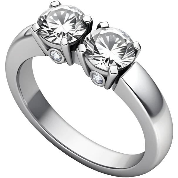 a ring with TWO diamonds emoji