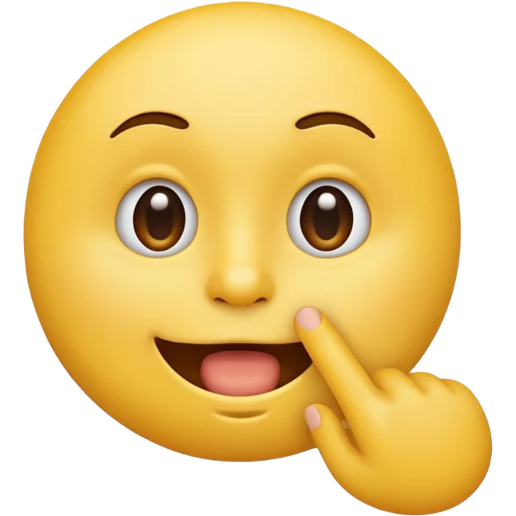 Shush emoji with finger on mouth emoji