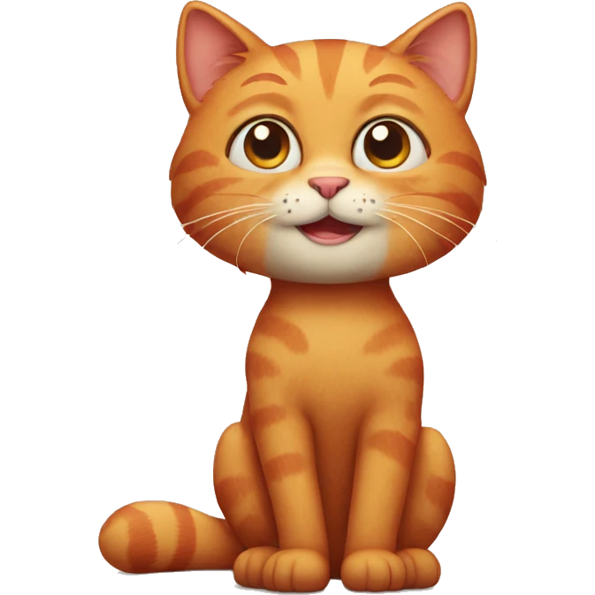 Red cat emoji