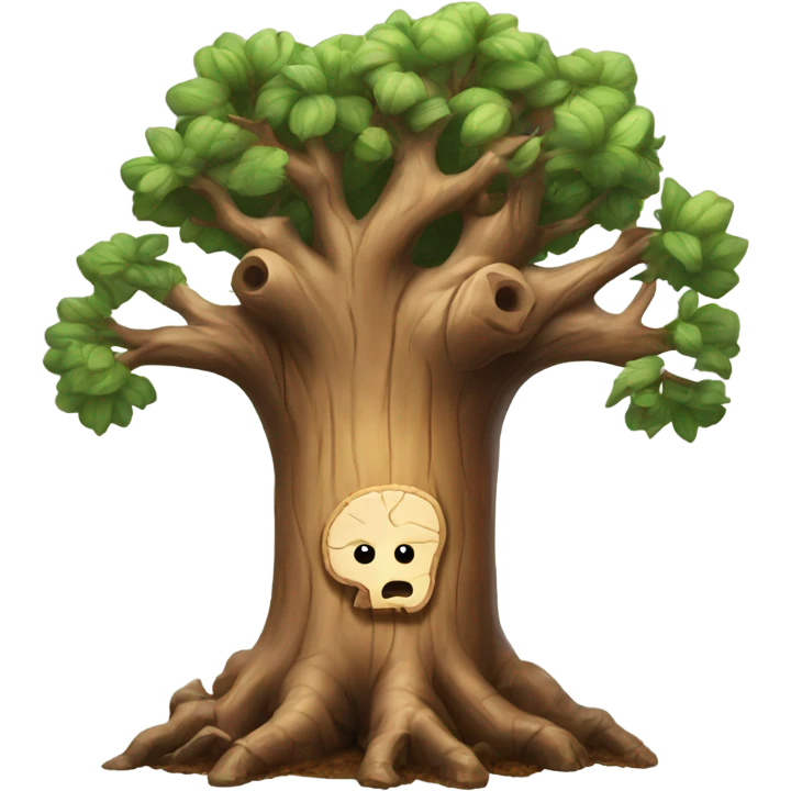 brain tree stump emoji