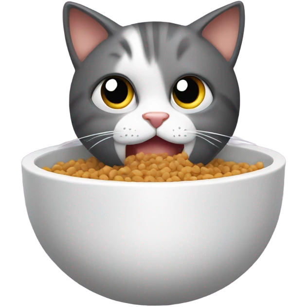 Cat eating emoji