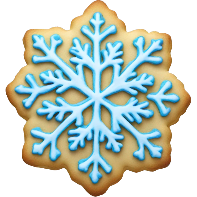 snowflake cookie emoji