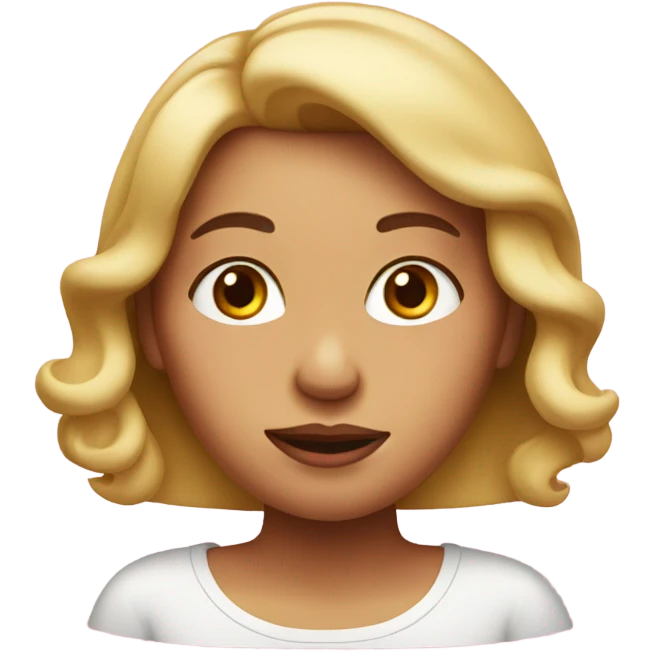  woman blush cheeks emoji