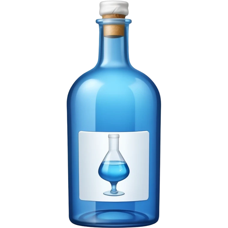 Blue Alcohol bottle emoji