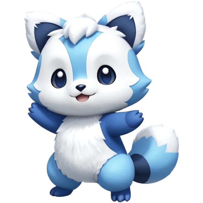 Shiny Meowstic-Oshawott-Hybrid (Full body) emoji