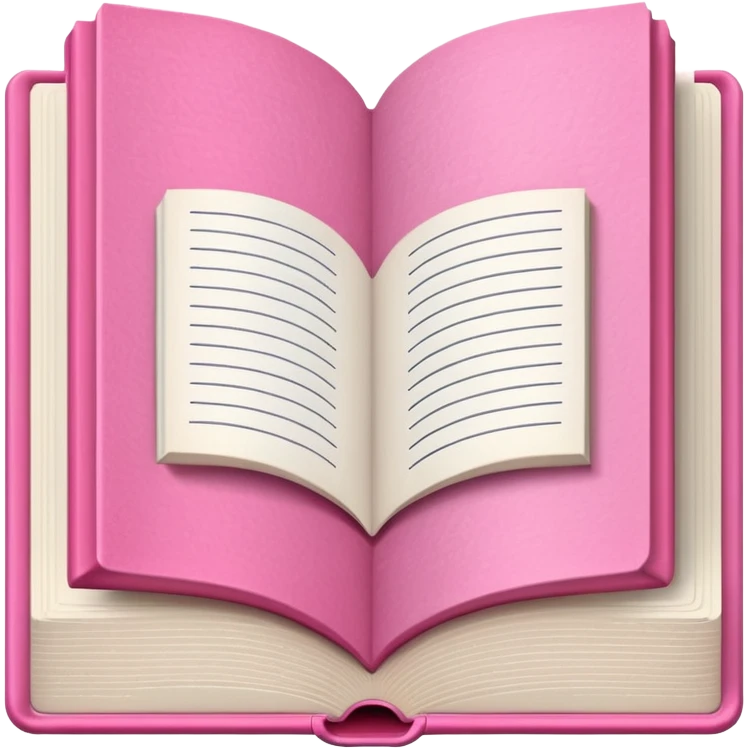 An open pink book
 emoji
