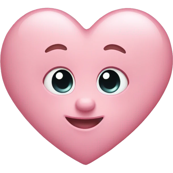 Baby pink heart emoji