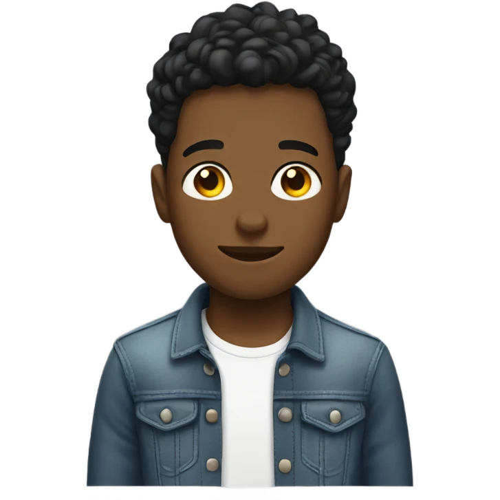 boys showing off their style emoji