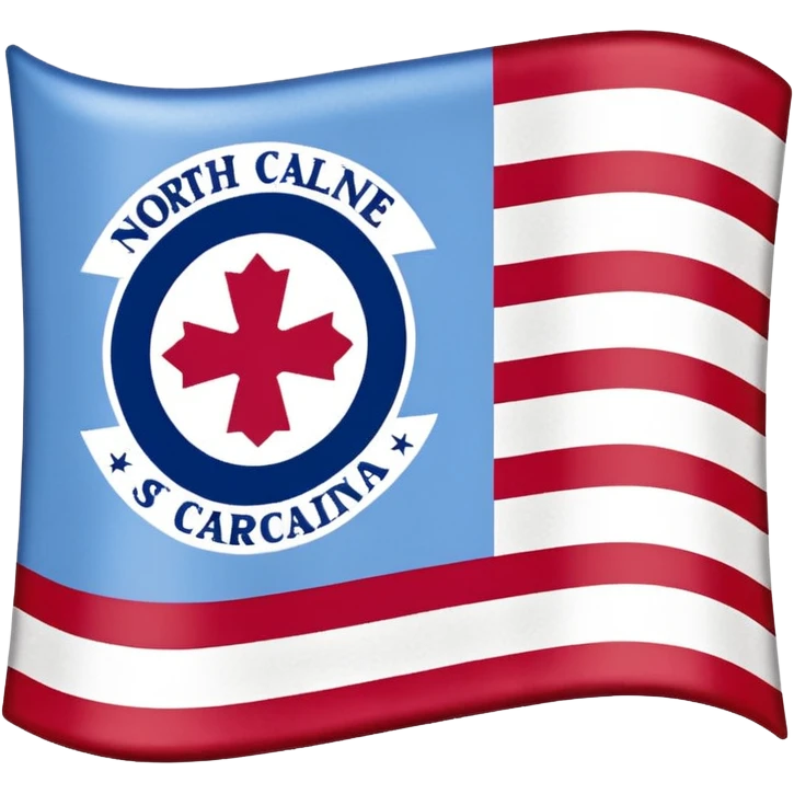 North Carolina state flag emoji