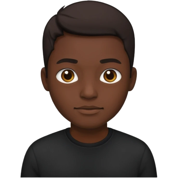 ⁶🤷🏾‍♂️⁷ change color of the shirt to black  emoji