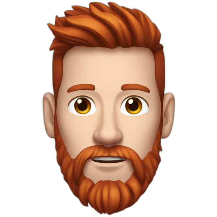 messi red beard emoji