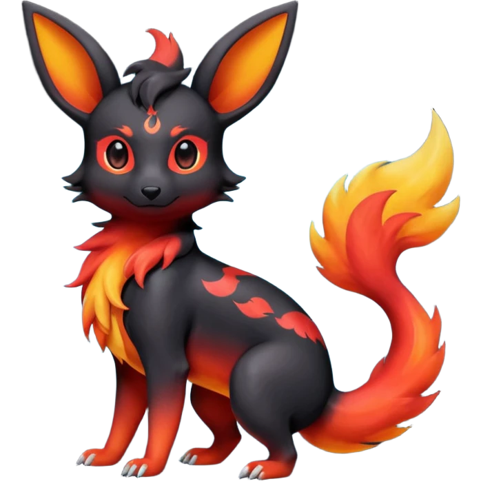 magma-gradients-colored Salandit-Umbreon-Flareon-Hybrid (Full body) emoji