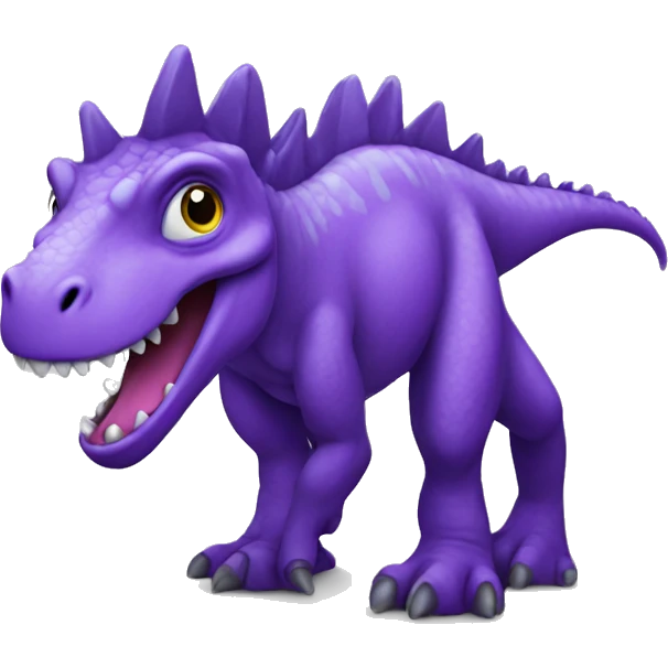 Purple dinosaur emoji