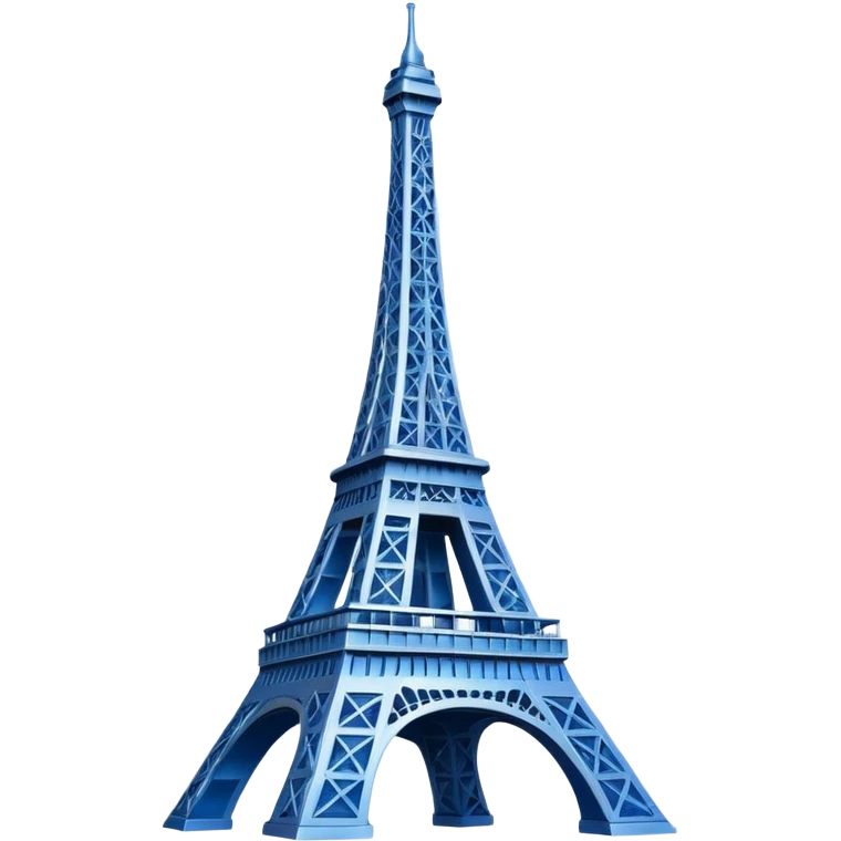 create a blue emoji of tour eiffel emoji