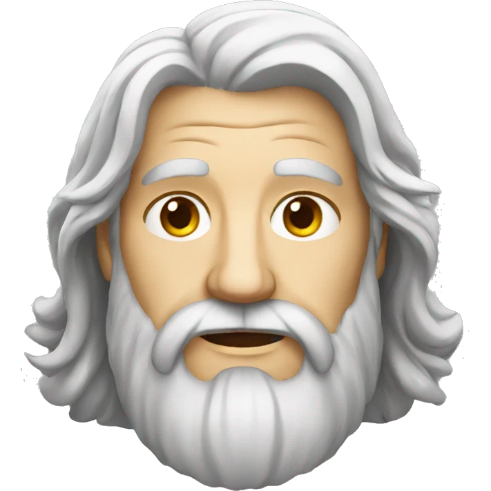 a german old guy with long hair and beard emoji