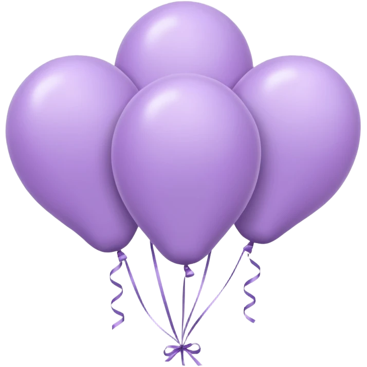 party decor  lilac minimal  emoji