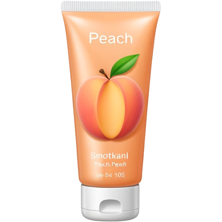 peach skincare tube emoji