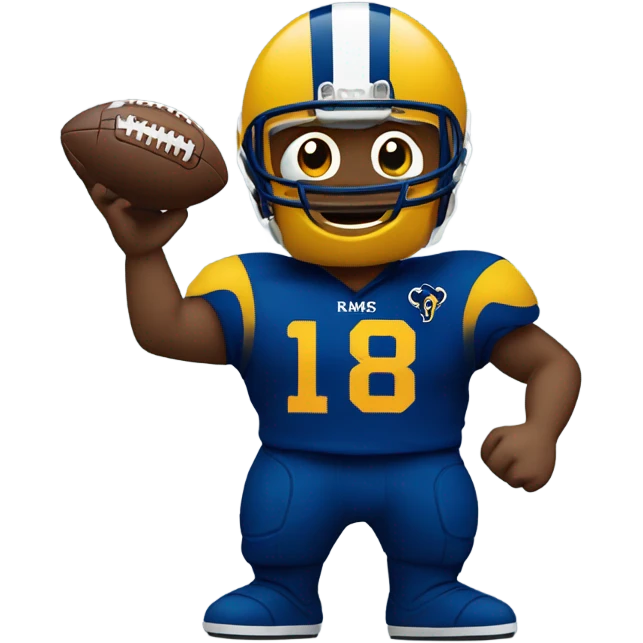 Rams fan football emoji