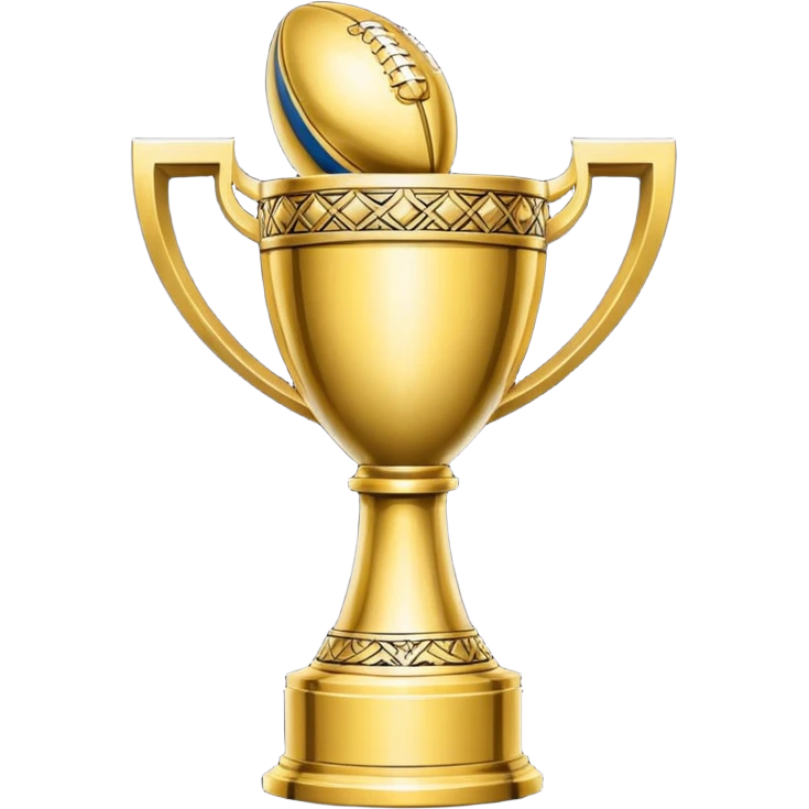 Super Bowl trophy emoji