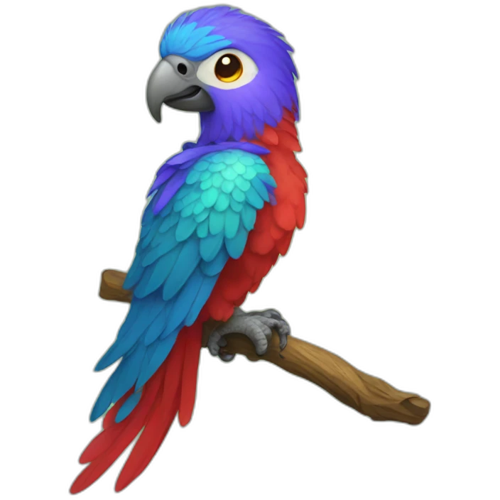 Fantasy parrot emoji