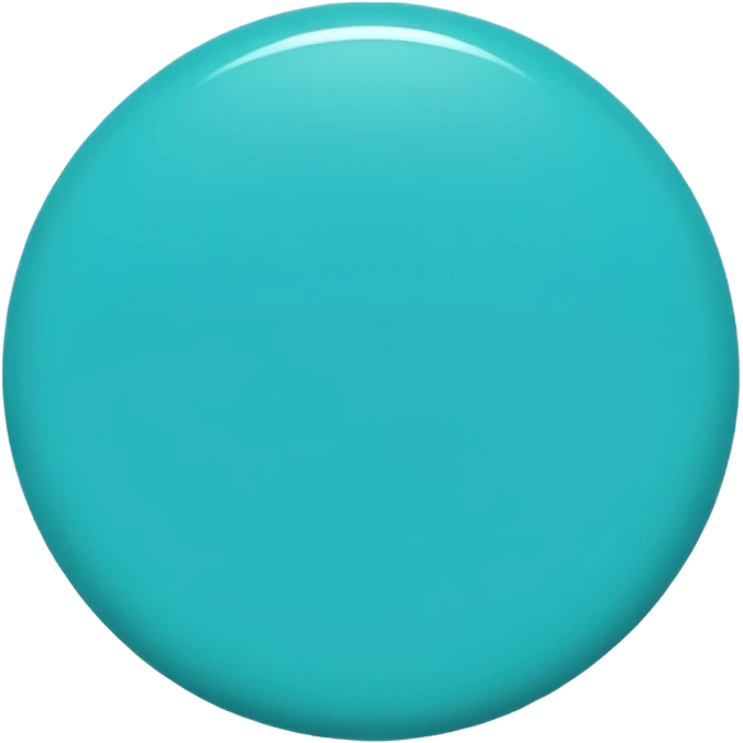 turquoise circle emoji