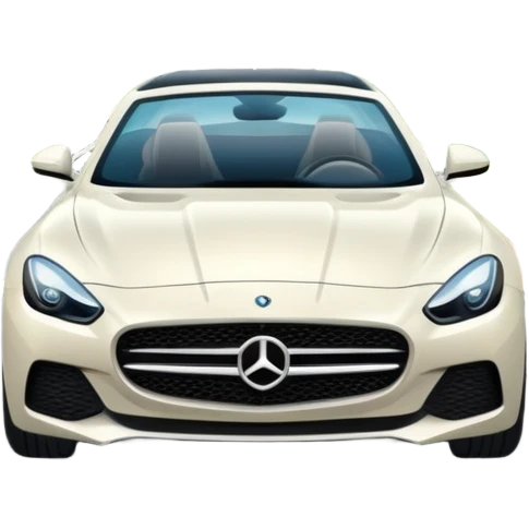 luxury car is driving on a scenic highway with beautiful landscape around emoji