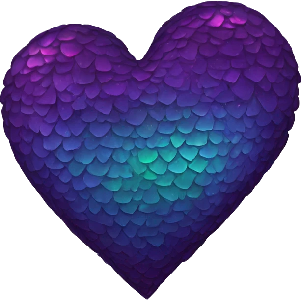 dark iridescent scale heart emoji