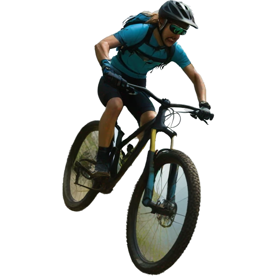 Mountain bike jump emoji