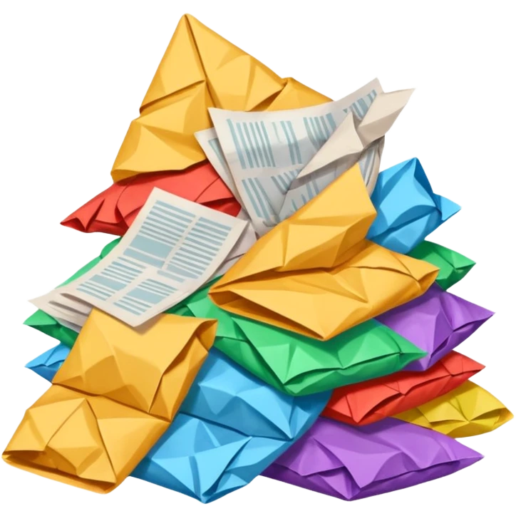 papers and wrappers emoji