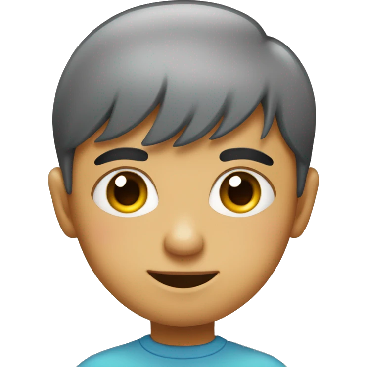 Cara de un niño y con ojos corazón  emoji