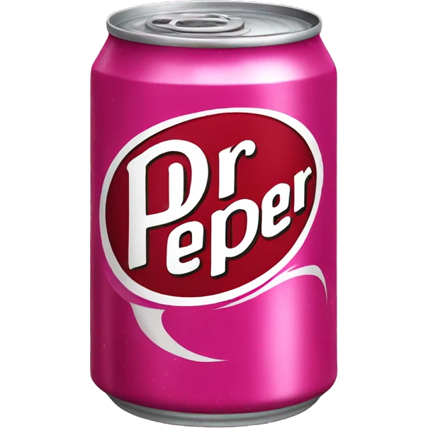 Canned Dr Pepper pink  emoji