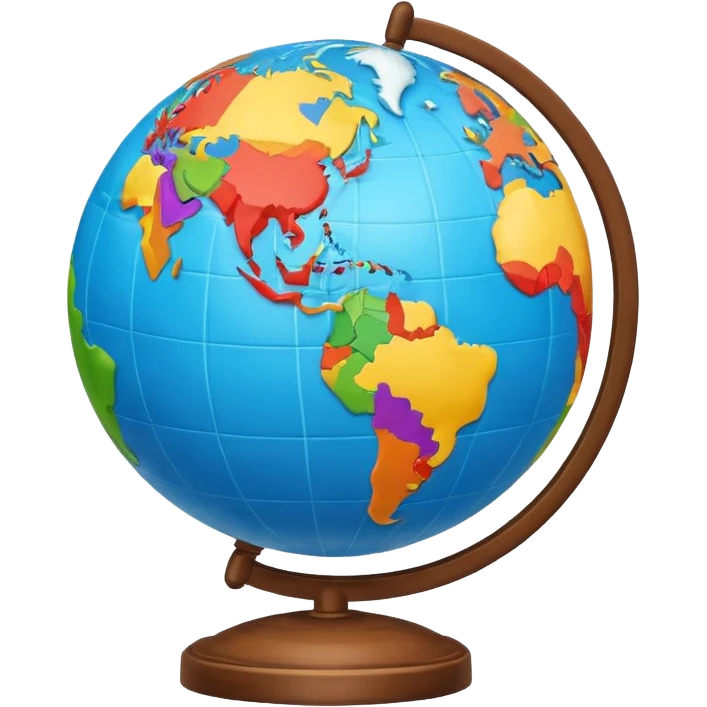 emoji representing 'entender el mundo' with a globe and symbols of understanding emoji