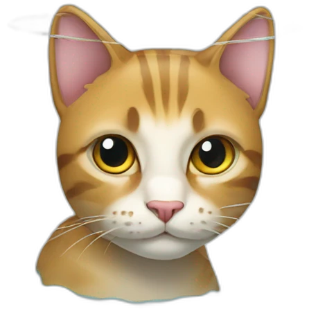 Cat in glass emoji