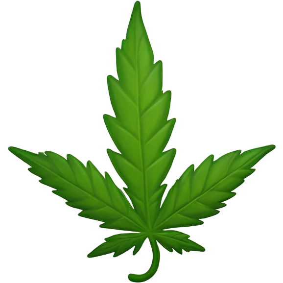 Marijuana leaf laughing  emoji