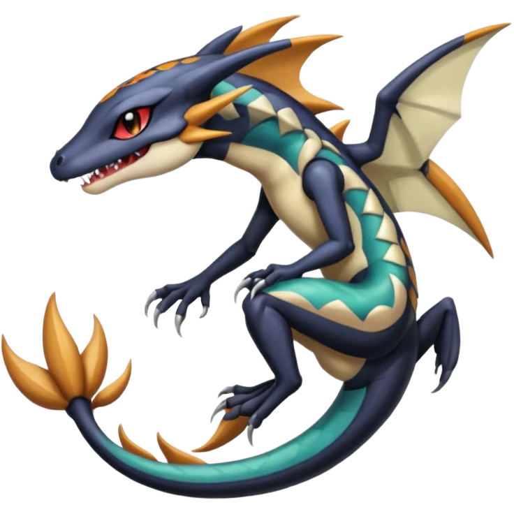 Meloetta-Garchomp-Pokémon-Fakémon-fusion-hybrid-creature emoji