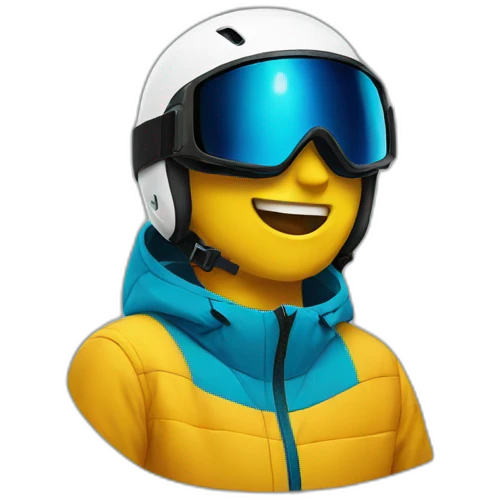 Ski freestyle emoji