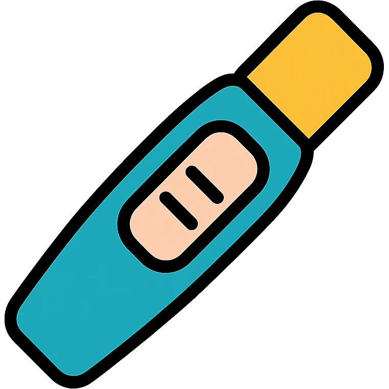 pregnancy test, simple and clear design emoji
