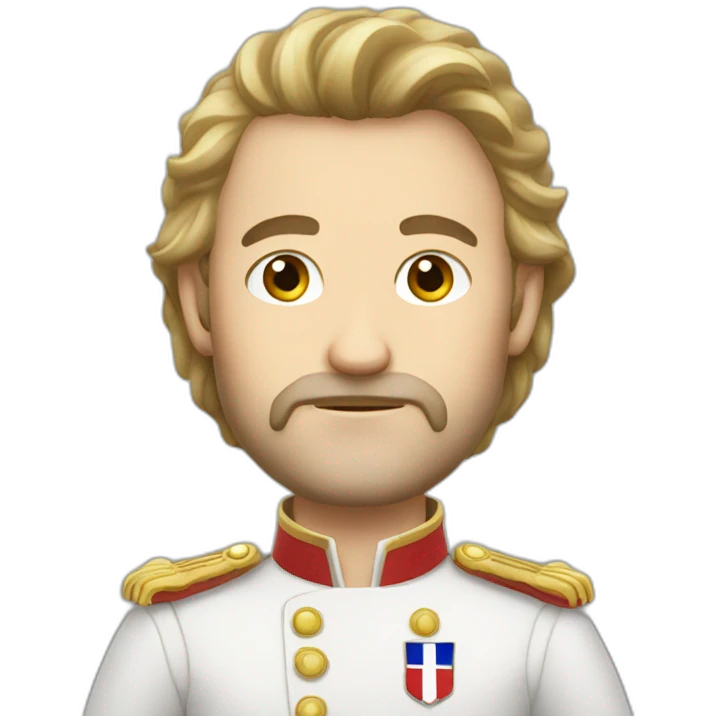white and modern french patriot emoji