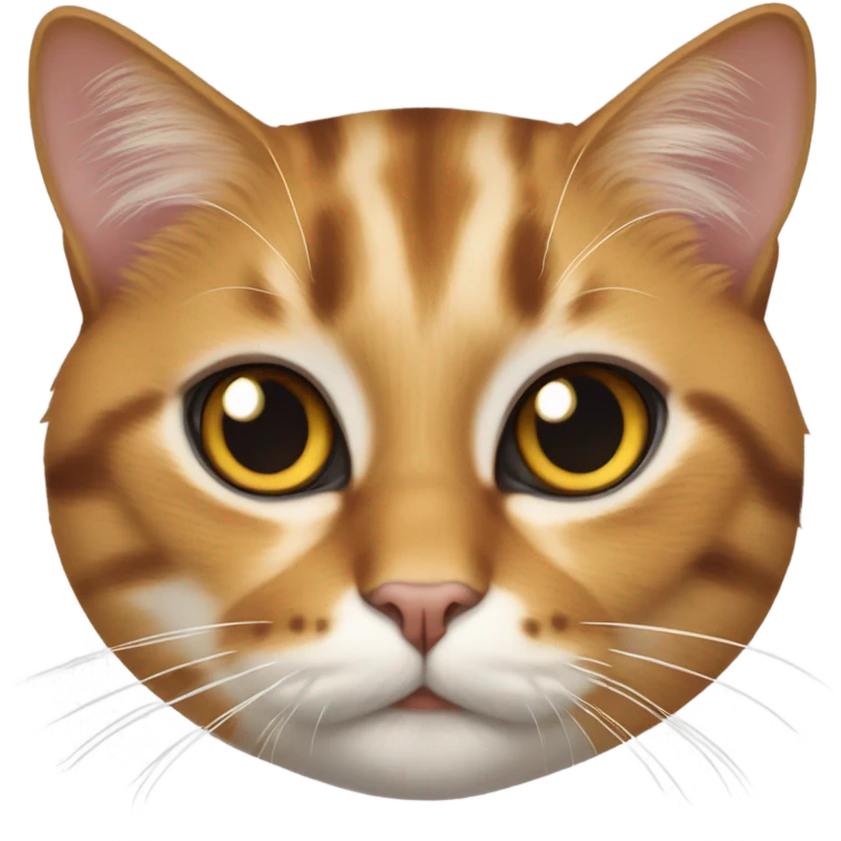 realistic calico cat with blurry backdrop emoji