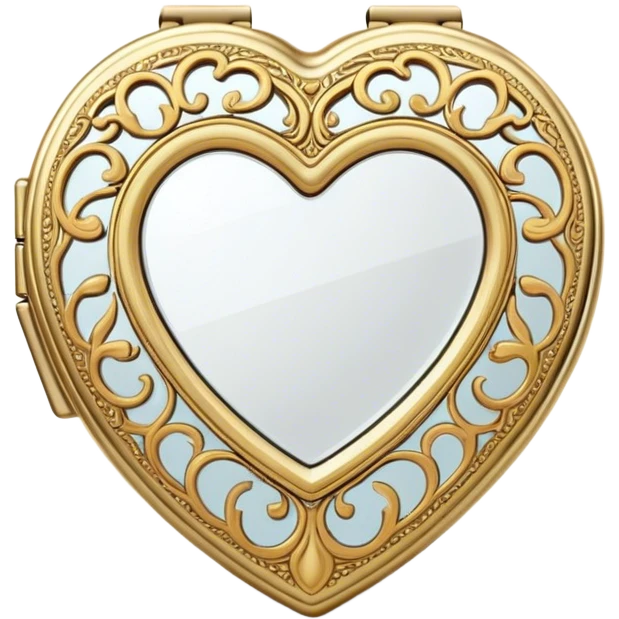 heart magic compact mirror emoji