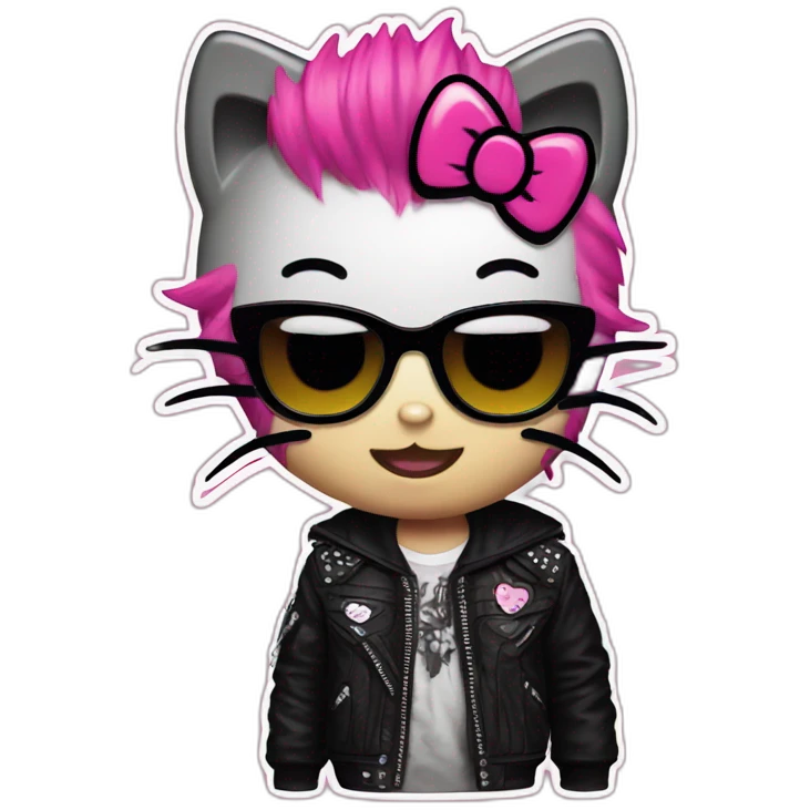 punk hello kitty emoji