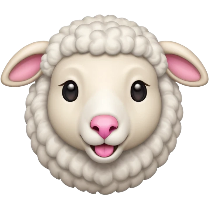 Excited sheep emoji