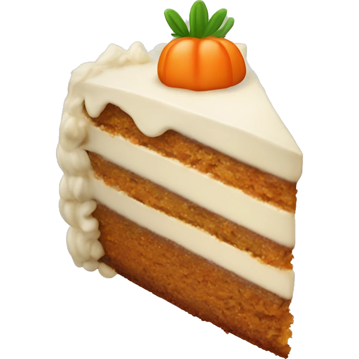 Piece of carrot cake emoji