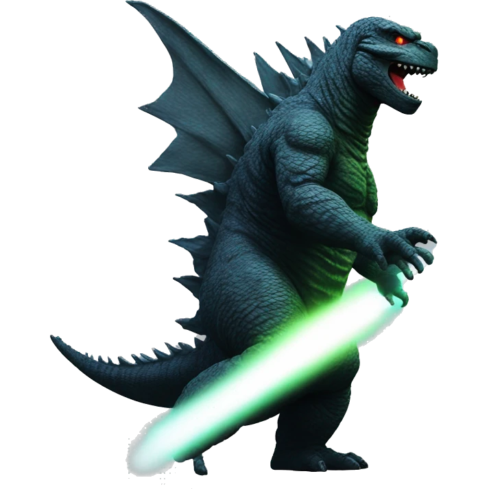 godzilla firing laser emoji