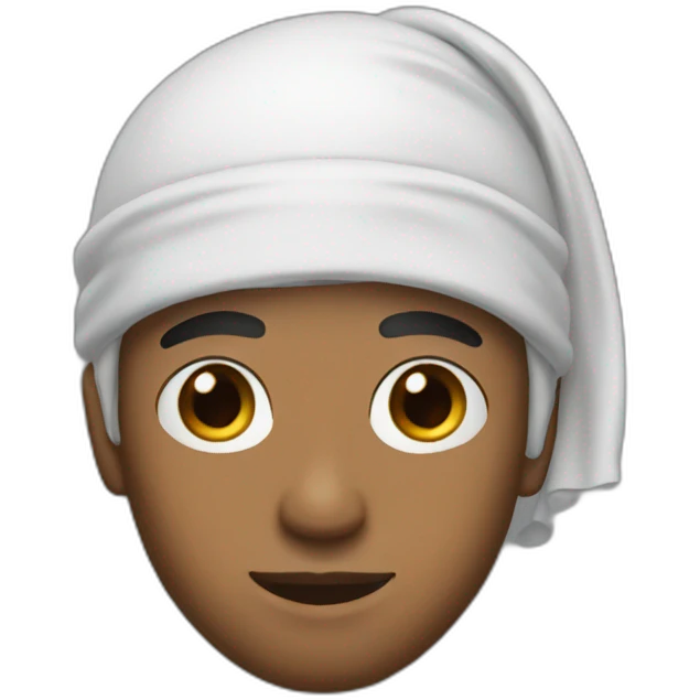 Homme avec un durag emoji