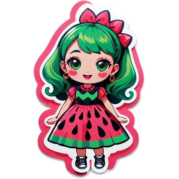 melon girl emoji