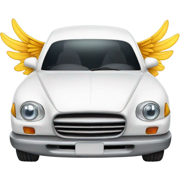 Car with wings emoji
