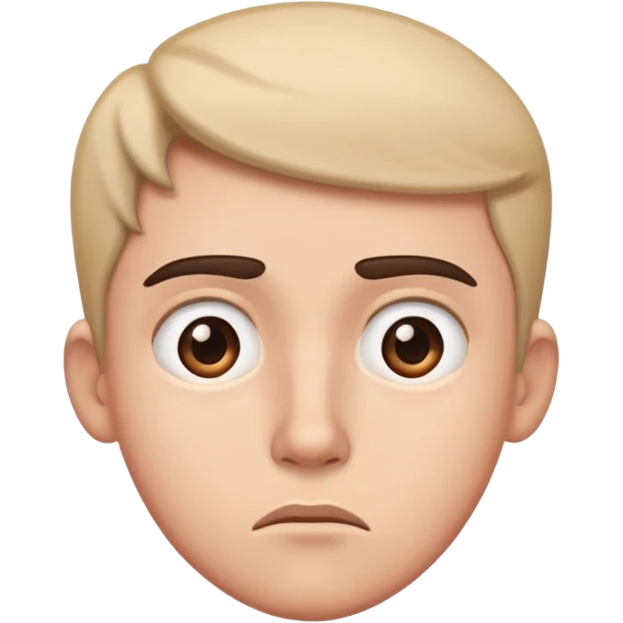 Confused side eye emoji